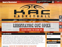 Tablet Screenshot of kacbasketball.net